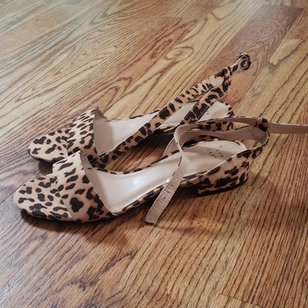 NWOT A New Day Leopard Sandals